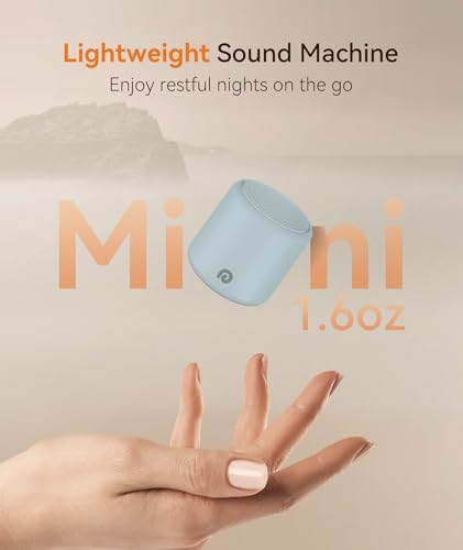 Dreamegg Portable White Noise Machine - Travel Sound Machine for Sleep, Features Powerful Battery, Egg-Sized, 16 Nature Sounds, Timer, Sound Machine for Baby Adults Office Privacy Home Gift (Ocean) - Image 3