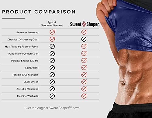 Sweat Shaper Men’s Premium Slimming Shapewear Workout Sauna Tank Top Vest - Image 6
