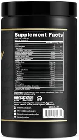Anabolic Recovery, Essential Amino Acids, Post Workout Recovery, Premium Hydration, Build Muscle* (BlackBerry Lemonade, 30 Servings) - Image 3