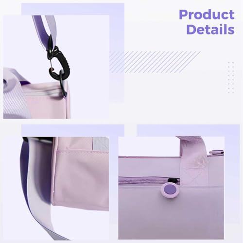 5 Pcs Mini Gym Bag Kit, Including Hand Grip, Roller Massage Stick, Workout Yoga Band & Spiky Ball, Sport Women Gym Bag, Portable Travel Accessories Set - Image 4