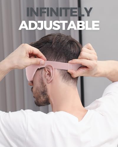 MZOO Luxury Sleep Mask, 3D Spacious for Long Lashes Blocking Light - Image 6