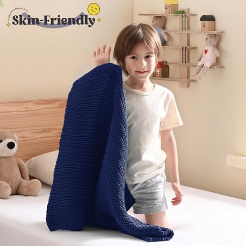 Guohaoi Knitted Weighted Blanket for Adults, 20"x30" 2lbs Full/Queen Size - Image 2