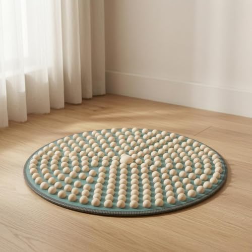Foot Massage Pad Wooden Acupressure Board Roller Mat Massager with Raised Points for Focused Foot Pressure Suitable for Home Relaxation Office Standing desks, 40 100cm, Style to 4 - Image 5