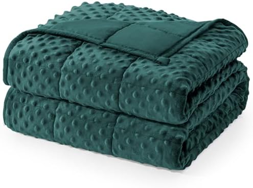 Cottonblue Weighted Blanket 15lbs for Adults Deep Sleep & Relax 48x72 Green by Cottonblue