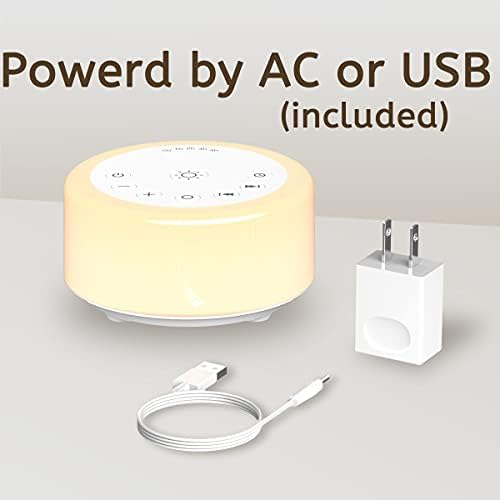 ColourNoise Sleep Machine Sound Machine with 12 Colors Night Light White Noise Machine 5 Timers 30 Soothing Sounds Brown Noise Machine - Image 6
