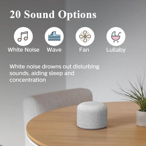 REACHER Travel White Noise Sound Machine, Small Bluetooth Speaker for Sleep - Image 4