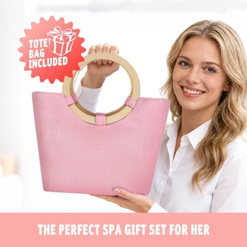 spa luxetique Spa Gift Baskets for Women - 10PCS Rose Bath Sets for Her Birthday, Christmas Gifts for Women, Mother, Wife, Girlfriend - Image 6