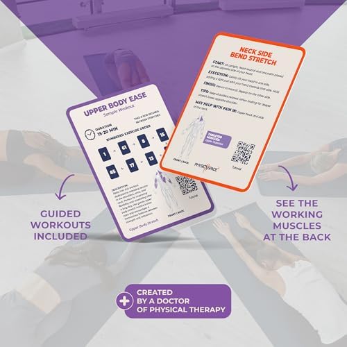 Stretching Exercise Cards – 100 Illustrated Flexibility and Mobility Flash Cards Designed by a Physical Therapist with Video Tutorials for Men and Women - Image 7