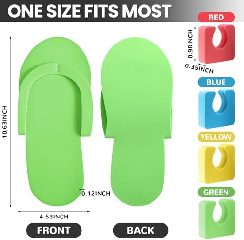 Suhine 120 Pair Disposable Pedicure Slipper and Toe Separators Kit - Image 5