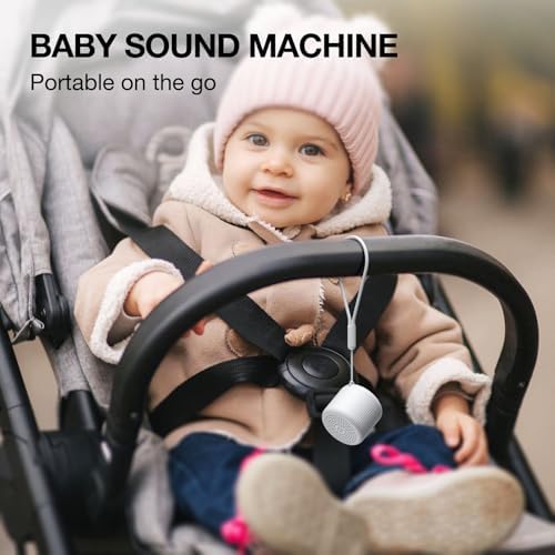 Portable Sound Machine for Baby Adults,LEICEX Travel Sound Machine,15 Non-Looping Sound Timer and Memory Play, Mini White Noise Machine for Sleeping Office Privacy Travel Gift - Image 5