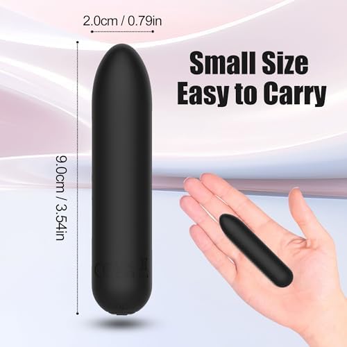 CHARMING Mini Upgraded Rechargeable Handheld Waterproof Back Massager,Electric Portable Back Massager for Back Neck Shoulder Body (Black) - Image 3