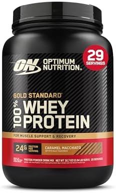 Optimum Nutrition Gold Standard Whey Protein Powder, Caramel Macchiato, 2LB by OPTIMUMNUTRITION