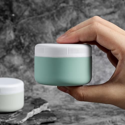 Kuangre Travel Containers for Toiletries, Silicone Cream Jars BPA-Free, Leak-proof 2oz Travel Size Containers, Portable Size Silicone Jars with Lid for Cosmetic Face Hand Body Cream (4 Pack) - Image 2