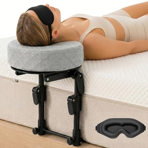 Freebody Massage Headrest for Bed, Adjustable Massage Face Cradle at Home,18" Height Massage Head Holder for Sleeping Mattress, Portable Massage Pillow Face Cradle, Grey by Unknown