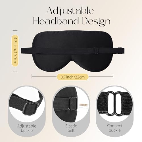ZIMASILK Adjustable 100% Mulberry Silk Sleep Mask - Image 4