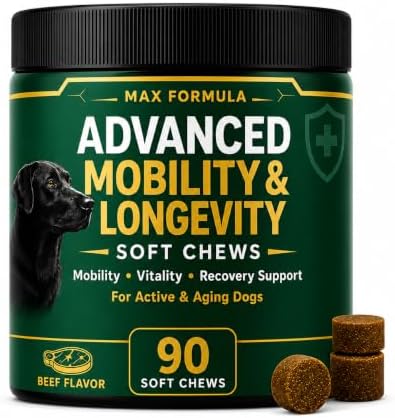 Dog Mobility & Longevity Supplement | Glucosamine | Taurine | L-Carnitine by Unknown