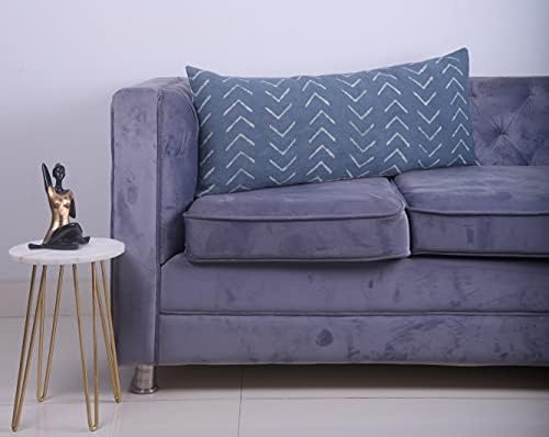 Trade Star 100% Cotton Pillow Cover 100% Cotton Pillow Cover Handmade Throw Pillow Case Back Rest Pillow Cases xHandloomed Decorative Cushion Oblong (Dark Grey Phoenix,14X36 Inch) - Image 2