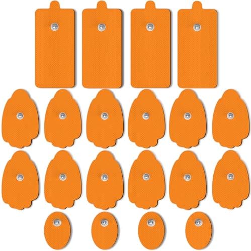 AVCOO TENS Unit Pads Combination Set 20 Pcs, Latex-Free, 50 Times of Use by AVCOO