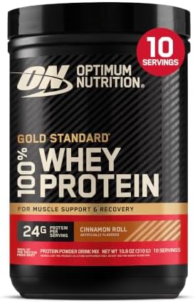 Optimum Nutrition Gold Standard Whey Protein Powder, Cinnamon Roll, 0.68LB by OPTIMUMNUTRITION