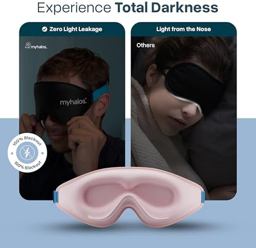 MyHalos® Sleep Mask for Men and Women, 3D Blackout Eye Masks for Sleep - Image 4