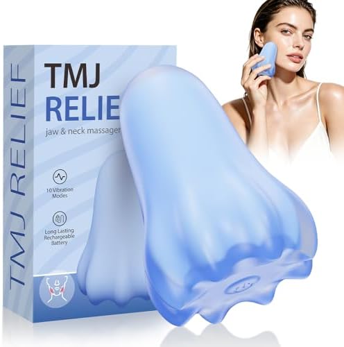 rozonii Mini Handheld Electric Massager, Ultra-Soft Squeeze Vibrating Massage Ball with 10 Modes, Waterproof Cordless TMJ Finger & Hand Massager for Stress Relief and Relaxation by rozonii