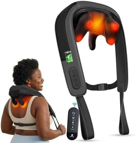 CooCoCo HSA Approved Cordless Neck Massager with Heat & Remote by CooCoCo