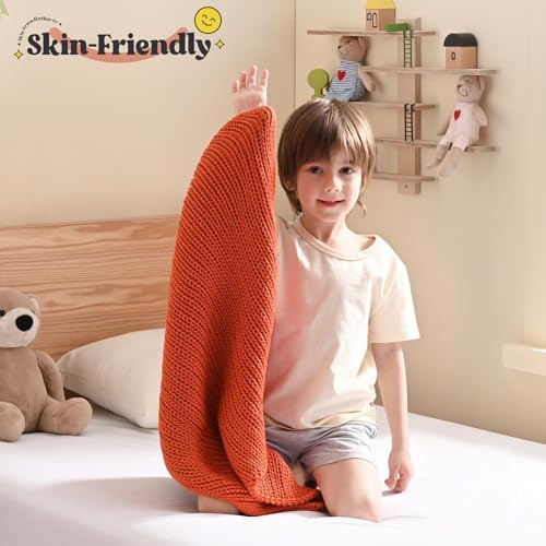 Guohaoi Knitted Weighted Blanket for Adults, 20"x30" 2lbs Full/Queen Size - Image 2