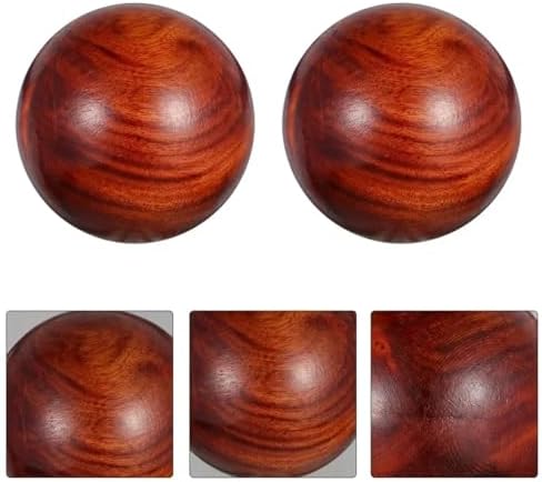 2 Pcs Stress Ball Chinese Style、Desktop Health、Rosewood Massage、Handball Wooden、Exercise Finger Dexterity - Image 3