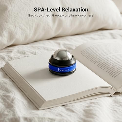 Solacium CryoSphere Mini - Stainless Steel Cold Massage Roller Ball - Handheld Massage Tool for Sore Muscles, Shoulders, Arms, Neck, Back, and Feet - Image 5