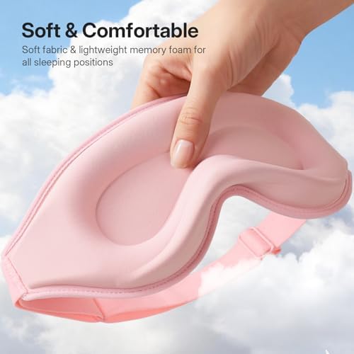 LitBear Sleep Mask for Lash Extension, Blackout Sleeping Mask for Women Men - Image 5