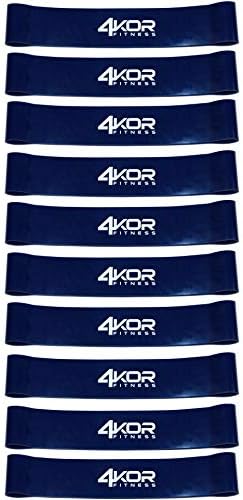 4KOR Fitness Resistance Loop Band Set, Perfect for Crossfit, Yoga, Physical Therapy, and Booty Building by 4KORFitness
