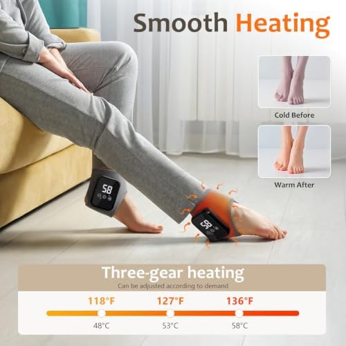 Foot Renew Triple Method Massager with 3 Vibration & 3 Heat Levels, 2Pcs - Image 2