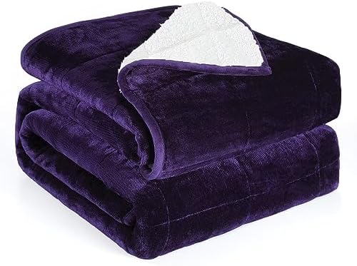 Alomidds Weighted Blanket for Adult Queen Size 15lbs, 60” x 80”, Purple by Alomidds