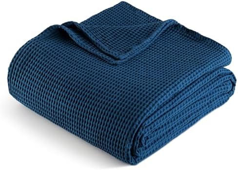 Exclusivo Mezcla 100% Cotton Breathable Waffle Blanket Twin Size, 60"x80" by ExclusivoMezcla