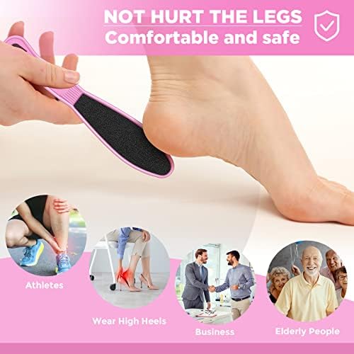 Minatee 100 Pcs Pedicure Foot File Double Sided Foot Sander Scraper, Pink - Image 5