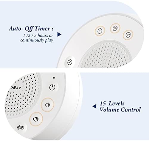 HOUSBAY Glows Sound Machine White Noise for Sleep, Colored Night Light - Image 6