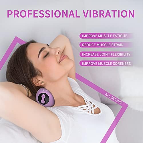 Heating Vibrating Peanut Massage Ball - 5 Intensity Levels & 1 Heat Mode - Foam Roller Double Lacrosse Ball - Deep Tissue Trigger Point Therapy - Handheld, Mobility, Rechargeable (Purple) - Image 3