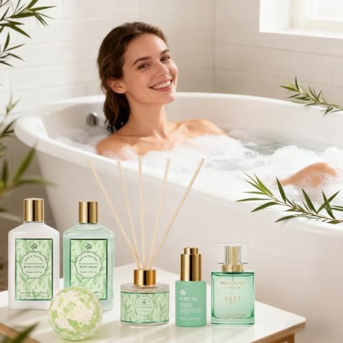 35 Pcs Gifts for Women, Tea Tree Spa Gift Basket Set, Face Skin Care Set - Image 6