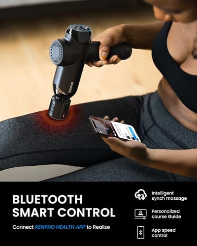 RENPHO Power+ Thermacool Massage Gun with Heat and Cold Head - Image 3