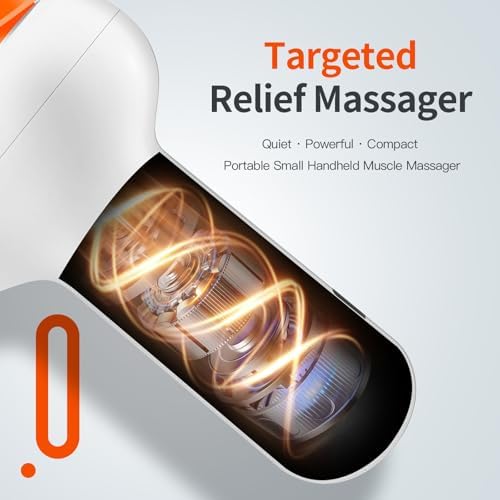 Rechargeable Mini Hand Massager for Finger, Travel Hand Knee Massage, 2 Adjustable Vibration Mini Massager for Finger, Foot, Neck, Type C - Image 3