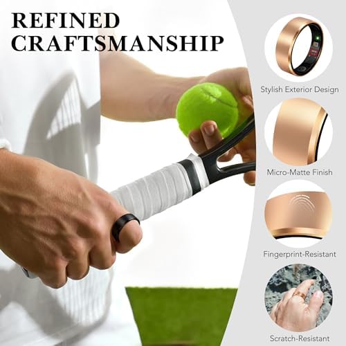 Smart Ring 2.0 for Men Women, Sleep & Fitness Tracker, Gold 8 - Image 6