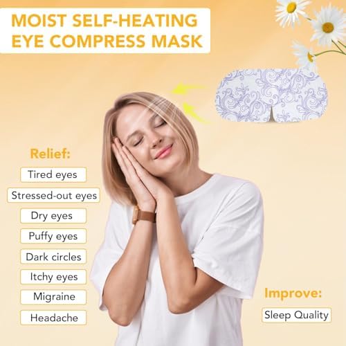 XPCARE 60 Pack Steam Eye Mask Disposable for Dry Eyes Cornea Care-Chamomile - Image 2