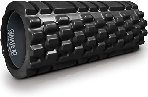 Trigger Point Releasing Foam Massage Roller with Medium Compression for Exercise, Stretching, and Muscle Recovery - Relieves Muscle Tightness, Improves Mobility, and Circulation by Gimme+10