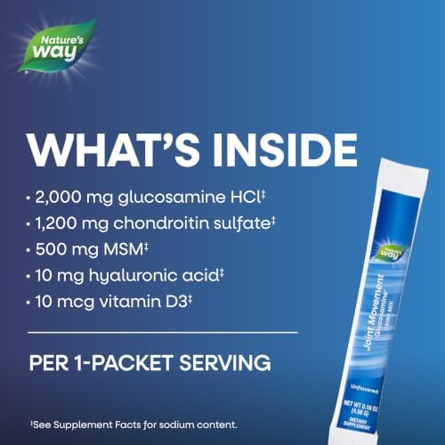 Nature's Way Joint Movement Glucosamine Drink Mix, Chondroitin, 30 ct - Image 5