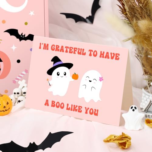 Boo Basket Stuffers for Women Halloween Gifts for Women Adults Teens Girls Kids Spooky Basket Stuffers Ideas for Woman Her Cute Halloween Care Package Gift Box Boo Themed Items Stuff Ghost Basket Kit - Image 7