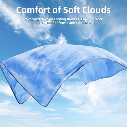inhand Cooling Blanket Twin(60"x80", Blue) College Dorm Essentials for Girl - Image 5