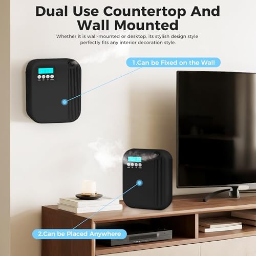 Hotel Collection Diffuser, House Scent Machine, 10000 Sq.Ft of Coverage, 200ml Large Capacity Aromatherapy Machine, Scent Diffusers for Home Large Room, Office Waterless Essential Oil Diffuser, Black - Image 5