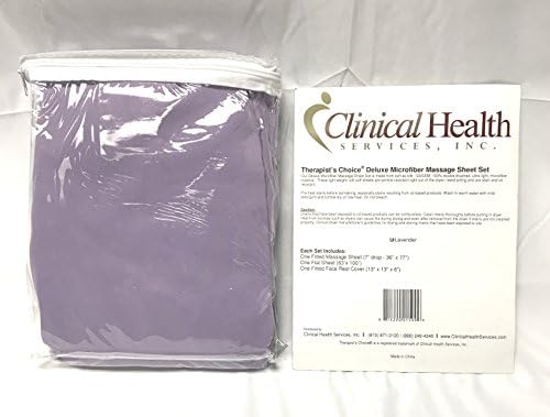 Therapist’s Choice® Premium Deluxe Microfiber Massage Sheet Set, 3pc Set (Lavender) - Image 2