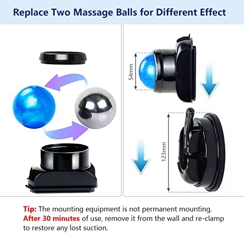 Wall-Mountable Massage Ball 2 pack Muscle Massage Roller for Pain Relief - Image 5