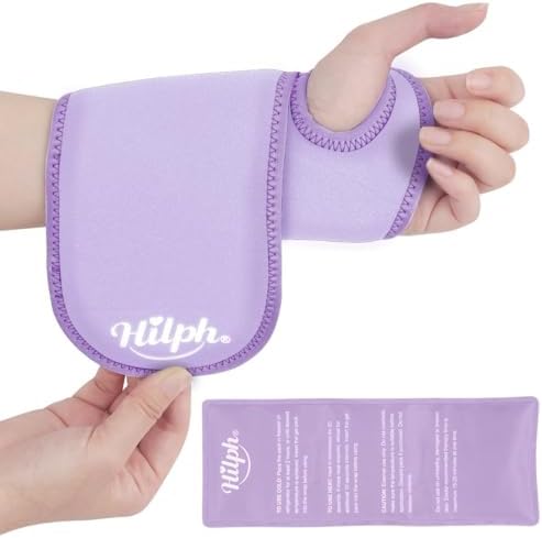 Hilph Wrist Ice Pack Wrap, Carpal Tunnel Relief Wrist Brace with Gel Pack by Hilph